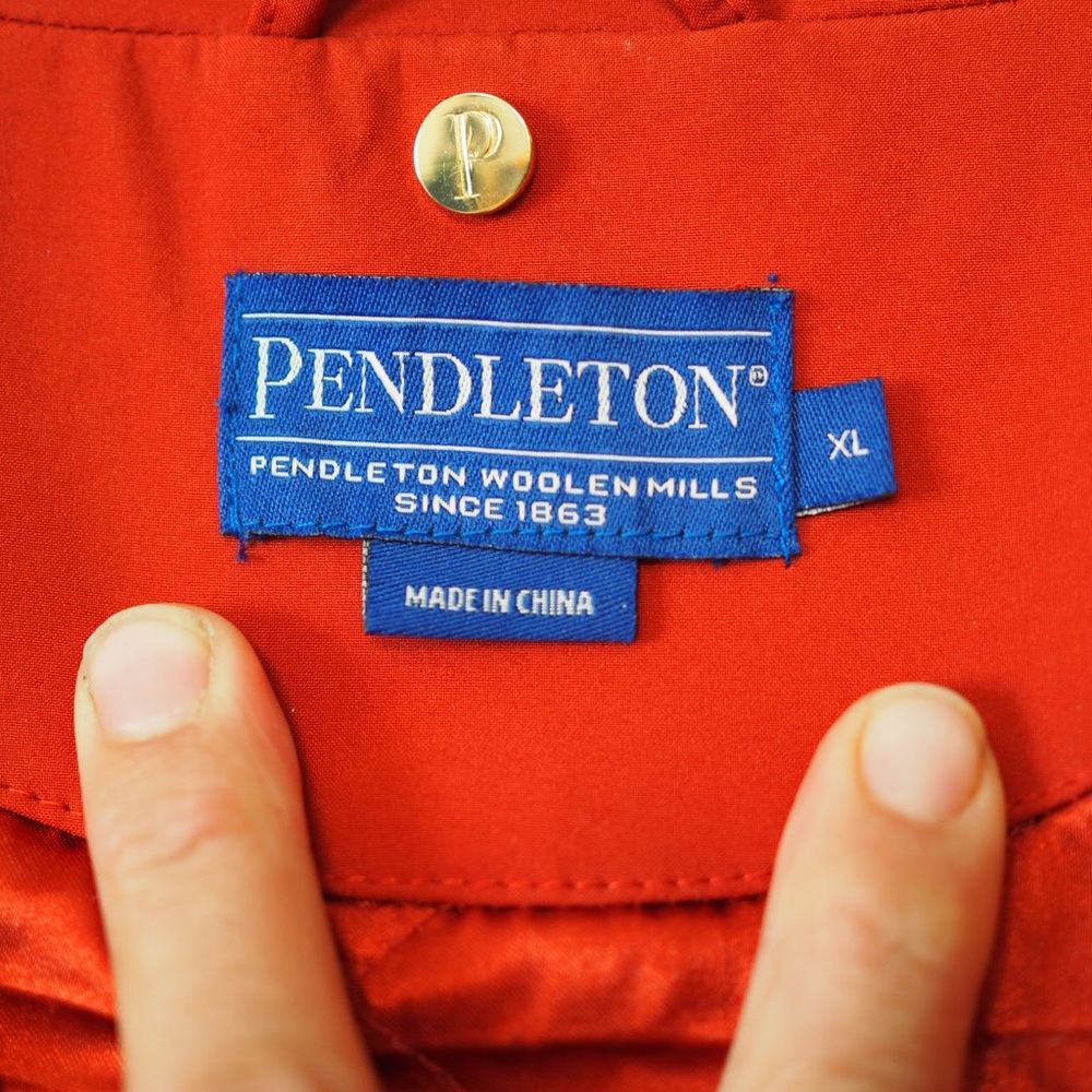 Pendleton Softshell Coat Jacket Quilted Line Zipp… - image 6